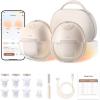 imageeufy Security Heated Wearable Breast Pump S1 Pro Slim HandsFree with IndustryLeading HeatFlow Tech Wireless Charging Case AppControlled OptiRhythm HospitalGrade Suction inBra Use