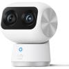 imageeufy Security Indoor Cam S350Dual Cameras4K UHD Resolution Security Camera with 8 Zoom and 360 PTZHumanPet AIIdeal for Baby MonitorPet CameraHome SecurityDualBand WiFi 6Plug in Renewed
