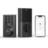 imageeufy Security Smart Lock C30 Keyless Entry Builtin WiFi Deadbolt for Front Door No Bridge Required Easy Installation App Remote Control Auto LockBlack