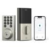 imageeufy Security Smart Lock C30 Keyless Entry Builtin WiFi Deadbolt for Front Door No Bridge Required Easy Installation App Remote Control Auto LockNickel