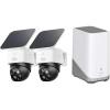 imageeufy Security SoloCam S340 2Cam Pack with HomeBase S380 HomeBase 3 Solar Security Camera Wireless Outdoor Camera 360 Pan ampamp Tilt Surveillance No Monthly Fee HomeBase S380 Compatible