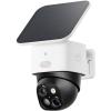 imageeufy Security SoloCam S340 Solar Security Camera Wireless Outdoor Camera 360 Degree Pan ampamp Tilt Surveillance No Blind Spots 24 GHz WiFi No Monthly Fee HomeBase S380 Compatible Renewed