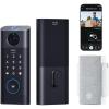 imageeufy Security Video Smart Lock E330 3in1 CameraDoorbellFingerprint Keyless Entry Door Lock Smart Builtin WiFi Deadbolt for Front Door Auto Lock App Remote Control Easy InstallationVideo LockChime