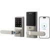 imageeufy Smart Lock C33 Keypad Door Lock with Handle Fingerprint Door Knob Keyless Entry Door Lock for Front Door and Bedrooms Electronic Deadbolt WiFi Remote App Control IP53 Waterproof BlackNickel