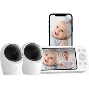 imageeufy Baby Monitor E20 with 2 Cameras Split Screen 2K HD Camera 5 720p Display