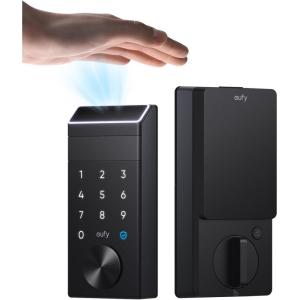 imageeufy FamiLock E34 Smart Lock with Palm Vein Recognition Keyless Entry Door Lock for Front Door WiFi Keypad Deadbolt ANSIBHMA Grade 1 Auto Lock Voice Control IP65 Waterproof No Monthly Fee