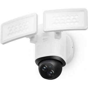 imageeufy Floodlight Camera E340 with AC Cable Security Camera Outdoor 360 PTZ 247 Recording 24G5G WiFi 2000 LM Motion Detection Builtin Siren Dual Cam HB3 Compatible No Monthly FeeFloodlight Cam Only