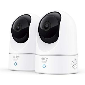 imageeufy Security Indoor Cam E220 Camera for home Security Pan ampamp Tilt DogPet Camera 2K WiFi Plugin Motion Tracking Motion Only Alerts Night Vision HomeBase 3 Compatible Voice Assistant Support2Cam Kit