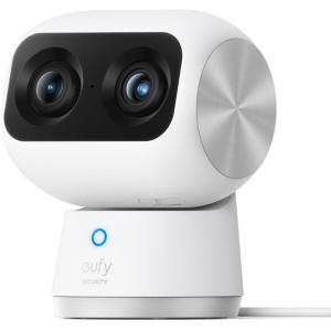 imageeufy Security Indoor Cam S350 Dual Cameras 4K UHD Security Camera with 8 Zoom 360 Camera Baby Monitor Pet Camera HumanPet Detection AI Tracking 24G5G WiFi Plug in