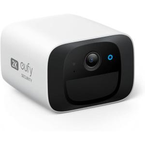 imageeufy Security SoloCam C210 Wireless Outdoor Camera 2K Resolution No Monthly Fee Wireless 24 GHz WiFi HomeBase 3 Compatible Renewed