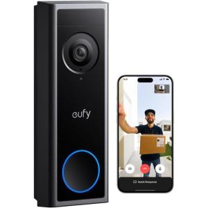 imageeufy Security Video Doorbell C30 Battery Powered 2K FHD 43 Expanded View Easy Installation Ring Call Human and Motion Detection HomeBase S380 Compatible No Monthly FeeBattery or Wired Doorbell