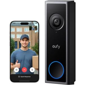 imageeufy Security Video Doorbell C30 Battery Powered 2K FHD 43 Expanded View Easy Installation Ring Call Human and Motion Detection HomeBase S380 Compatible No Monthly FeeBattery Doorbell