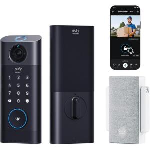 imageeufy Security Video Smart Lock E330 3in1 CameraDoorbellFingerprint Keyless Entry Door Lock Smart Builtin WiFi Deadbolt for Front Door Auto Lock App Remote Control Easy InstallationVideo LockChime