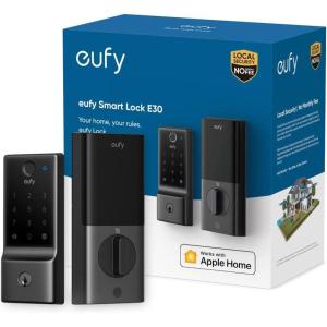 imageeufy Smart Lock E31 Fingerprint Keyless Entry Door Lock with Apple Home Ecosystem for Front Door or Back Supports Matter Apple Home Alexa Google 10000mAh Battery Auto LockMatter  WiFi  Fingerprint  8 AA batteries
