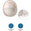 imageeufy Original 24mm Flange 2Pack Milk Container 2Pack Diaphragm 2Pack Duckbill Valves 4Pack Spout Cap 4Pack Replacement Accessories for Wearable Breast Pump S1S1 Pro