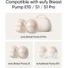 imageeufy Original Duckbill Valves 4Pack and Spout Cap 4Pack for Wearable Breast Pump E10S1S1 Pro Breast Pump Replacement Parts