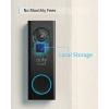 imageeufy Security WiFi Video Doorbell 2K Resolution RealTime Response No Monthly Fees Secure Local Storage Free Wireless Chime Require Existing Doorbell Wire 1624 VAC 30 VA or above Renewed