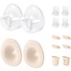 imageeufy Original 24mm Flange 2Pack Milk Container 2Pack Diaphragm 2Pack Duckbill Valves 4Pack Spout Cap 4Pack Replacement Accessories for Wearable Breast Pump S1S1 Pro