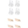 imageeufy Original Duckbill Valves 4Pack and Spout Cap 4Pack for Wearable Breast Pump E10S1S1 Pro Breast Pump Replacement Parts