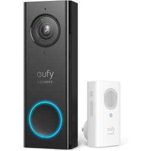 imageeufy Security WiFi Video Doorbell 2K Resolution RealTime Response No Monthly Fees Secure Local Storage Free Wireless Chime Require Existing Doorbell Wire 1624 VAC 30 VA or above Renewed