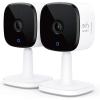 imageeufy Security 2K Indoor Cam 2Cam Kit Plugin Security Indoor Camera with WiFi IP Camera Human and Pet AI Works with Voice Assistants TwoWay Audio HomeBase Not Required Renewed