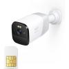 imageeufy Security 4G LTE Cellular Security Camera Wireless Outdoor Solar Powered 2K HD Starlight Night Vision Human Detection GPS Includes SIM Card and Builtin Local Storage Audio and Motion Alert4G LTE Cam Battery