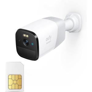 imageeufy Security 4G LTE Cellular Security Camera Wireless Outdoor Solar Powered 2K HD Starlight Night Vision Human Detection GPS Includes SIM Card and Builtin Local Storage Audio and Motion Alert4G LTE Cam Battery