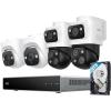 imageeufy PoE NVR Security Camera System S4 2 BulletPTZ Cams 2 Bullet Cams 360 PTZ AI Auto Framing ampamp Tracking Smart Video Search Color Night Vision PreInstalled 2TB HDD247 Recording2BulletPTZ2Turret Cams