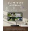 imageeufy PoE NVR Security System E40 247 Recording16CH 2TB HDD 4 4K Bullet Cams Wired Outdoor Cam 4K UHD 122 FOV Color Night Vision AI Detection Red and Blue Strobe4 Turret Cams