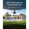 imageeufy PoE BulletPTZ Cam S4 NVR Add On Cam 4K UHD Triple Lens 122 FOV 360 Pan and Tilt 8 Hybrid Zoom AI Tracking Red and Blue Light Color Night Vision PoE Plug and Play 247 Recording