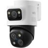 imageeufy PoE BulletPTZ Cam S4 NVR Add On Cam 4K UHD Triple Lens 122 FOV 360 Pan and Tilt 8 Hybrid Zoom AI Tracking Red and Blue Light Color Night Vision PoE Plug and Play 247 Recording