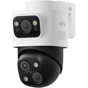 imageeufy PoE BulletPTZ Cam S4 NVR Add On Cam 4K UHD Triple Lens 122 FOV 360 Pan and Tilt 8 Hybrid Zoom AI Tracking Red and Blue Light Color Night Vision PoE Plug and Play 247 Recording