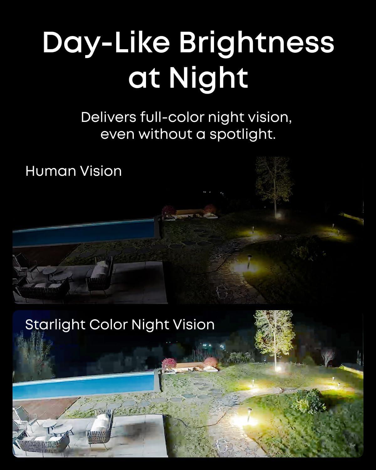imageeufy PoE NVR Security System E41247 RecordingUp to 16CH 2TB HDD 8 4K Turret Cams Wired Outdoor Cam 4K UHD 122 FOV Color Night Vision AI Detection Red and Blue StrobeBullet Addon Cam