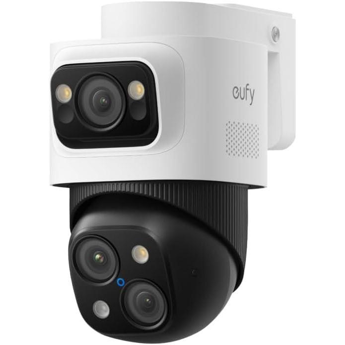 imageeufy PoE NVR Security System E41247 RecordingUp to 16CH 2TB HDD 8 4K Turret Cams Wired Outdoor Cam 4K UHD 122 FOV Color Night Vision AI Detection Red and Blue StrobeBulletPTZ Addon Cam
