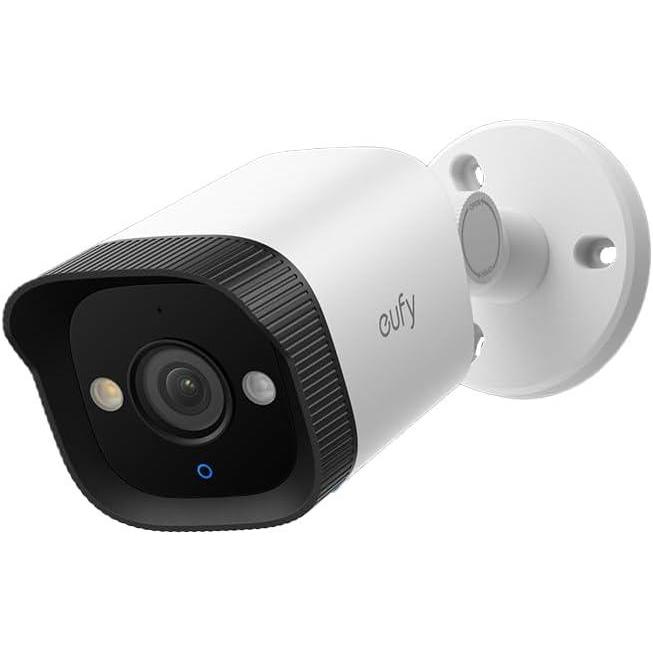 imageeufy PoE NVR Security System E41247 RecordingUp to 16CH 2TB HDD 8 4K Turret Cams Wired Outdoor Cam 4K UHD 122 FOV Color Night Vision AI Detection Red and Blue StrobeBullet Addon Cam