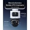 imageeufy Security eufyCam S4 4Cam Kit Solar Security Camera Wireless Outdoor Triple Lens BulletPTZ Cam 4K UHD 360 Pan and Tilt Auto Track 8 Hybrid Zoom Color Night Vision Expandable Storage4Cam Kit