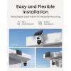 imageeufy Security eufyCam S4 4Cam Kit Solar Security Camera Wireless Outdoor Triple Lens BulletPTZ Cam 4K UHD 360 Pan and Tilt Auto Track 8 Hybrid Zoom Color Night Vision Expandable Storage4Cam Kit