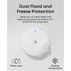 imageeufy Flood and Freeze Sensor E20 Dual Detection Extended Reach with Cable Builtin Alert with 75 dB Alarm LongLasting 5Year Battery Life Compatible with HomeBase 2 3 Mini and Pro