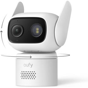 image:imageeufy Wired Cam C31 2Pack 360 Coverage with Pan and Tilt Indoor and Outdoor Dual Antenna Color Night Vision Local Storage No Monthly Fee AI HumanVehiclePetCry Detection 247 Recordingsolo
