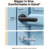 image:imageeufy Security Smart Lock FamiLock C32 Fingerprint Keyless Entry Door Lock with Handle for Interior Doors Builtin WiFi 24 GHz Only App Control Auto Lock 4 AA Batteries AlexaGoogle