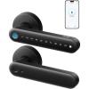 image:imageeufy Security Smart Lock FamiLock C32 Fingerprint Keyless Entry Door Lock with Handle for Interior Doors Builtin WiFi 24 GHz Only App Control Auto Lock 4 AA Batteries AlexaGoogle