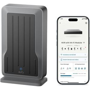 image:imageeufy NVR WiFi Module Only for eufy PoE NVR System Supports Up to 16 eufy WiFi Cameras Video Doorbells and 32 eufy Sensors Unified Security Integration Refer to Compatibility List Below