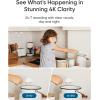 image:imageeufy Security 4K Indoor Camera E30360 Pan TiltAI Auto TrackingColor Night VisionPetBabyNanny Monitor with TwoWay AudioAI HumanPet DetectionWorks with HomeKit No Monthly Fee Black1Pack Black