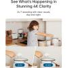 image:imageeufy Security 4K Indoor Camera E30360 Pan TiltAI Auto TrackingColor Night VisionPetBabyNanny Monitor with TwoWay AudioAI HumanPet DetectionWorks with HomeKit No Monthly Fee Black2Pack White