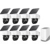 image:imageeufy Security SoloCam S340 8Cam Kit HomeBase S380 Solar Security Camera Wireless Outdoor Camera 360 Pan and Tilt Surveillance No Blind Spots 24 GHz WiFi No Monthly Fee
