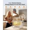 image:imageeufy Bottle Washer S1 Pro Builtin Water Softener AllinOne 3D HydroBlast Washer 212F Steam Sterilizer amp Thoroughly Fast Dryer Largest 10Bottle Capacity Smart App Control HandsFree